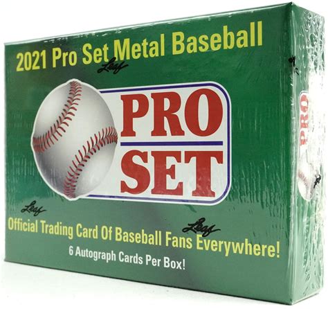 2021 pro set metal baseball hobby box|pro set metal baseball.